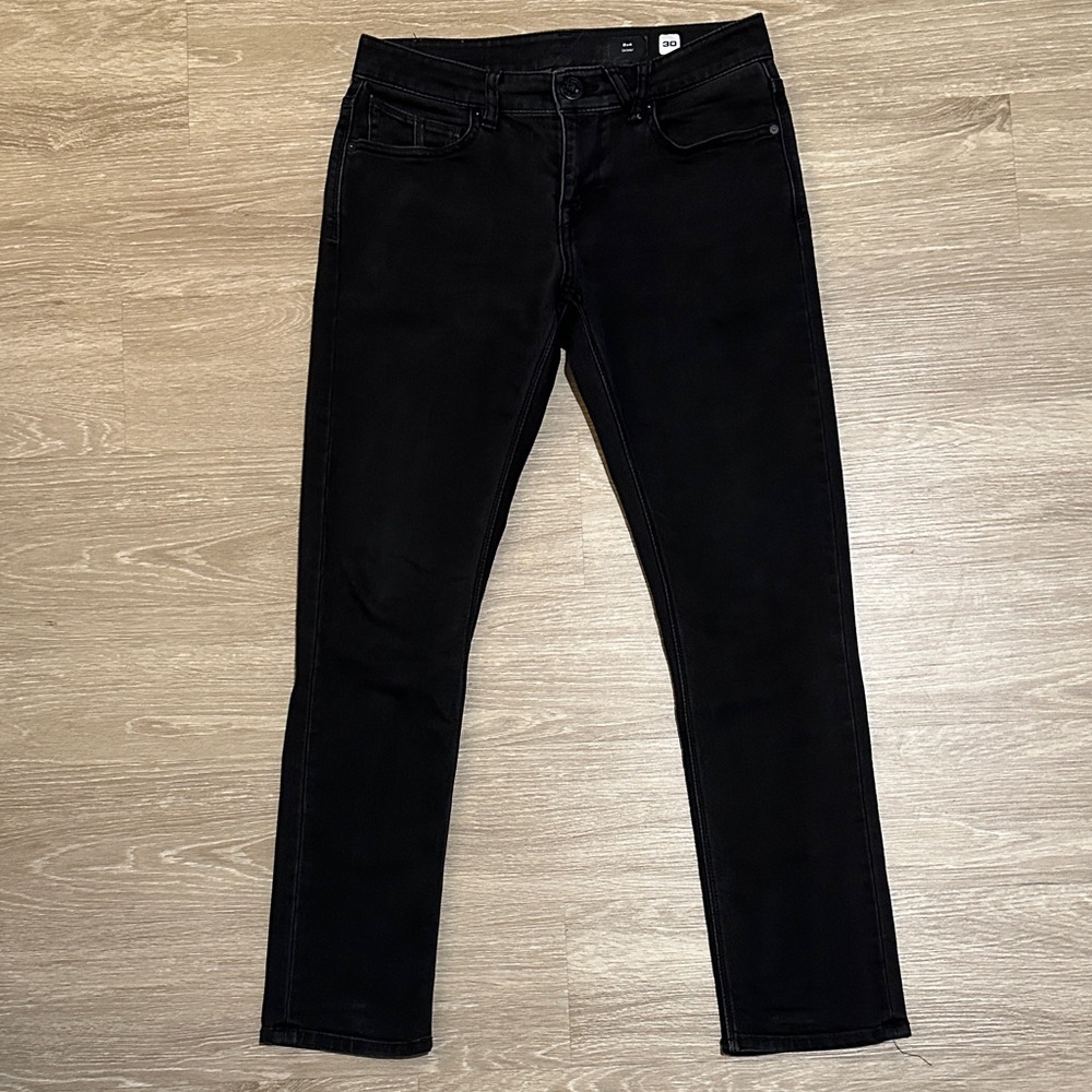 Volcom 2x4 Mens Skinny Jeans Black (30x30)